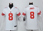 Women Nike York Giants 8 Jones White Vapor Untouchable Limited Jersey,baseball caps,new era cap wholesale,wholesale hats